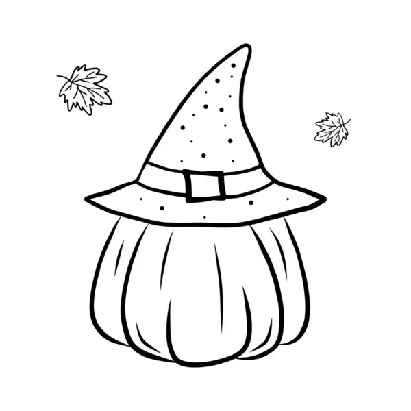 Cadı şapkalı el yapımı balkabağı