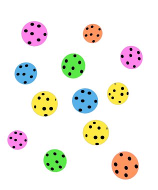 Beyaz Arkaplanda Turşu Topları