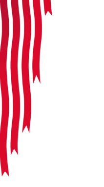 Dikey beyaz ekranda sallanan kırmızı kurdele arkaplan canlandırması