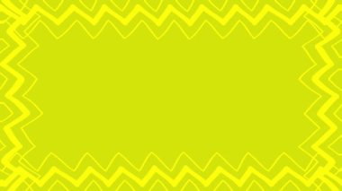Yatay sarı ekranda sarı dalga çerçeve canlandırması ve metin veya başlık için boş alan