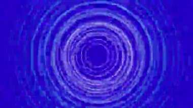 Mavi ekranda beyaz ve mavi çizgi daire girdabı canlandırması