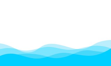 Turkuaz dalga varyasyonlarıyla beyaz arkaplanın grafik tasarımı