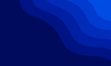 Turkuaz yatay arkaplan üzerinde boş alanı olan mavi eğimli dalga vektörü