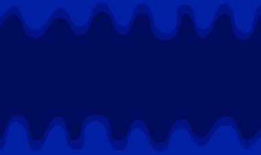 Turkuaz yatay arkaplan üzerinde boş alanı olan mavi eğimli dalga vektörü