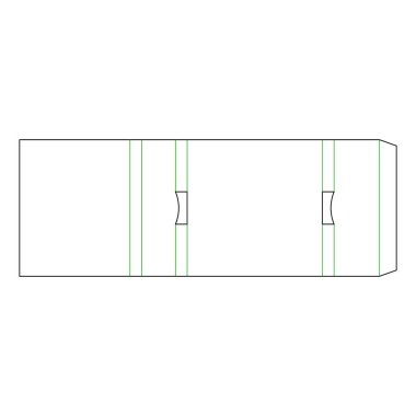 Beyaz arkaplandaki ürün için ambalaj kutusunun vektör dizaynı