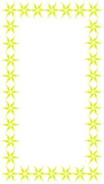 Dikey beyaz ekranda dönen sarı soyut çiçek çerçeve canlandırması