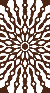 Duvar dekorasyonu veya diğer arkaplan için beyaz arka plan dikey ile kahverengi renkli soyut desenlerin vektör grafiği