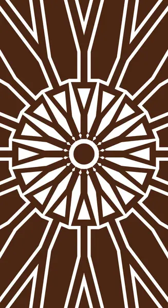 Duvar dekorasyonu veya diğer arkaplan için beyaz arka plan dikey ile kahverengi renkli soyut desenlerin vektör grafiği