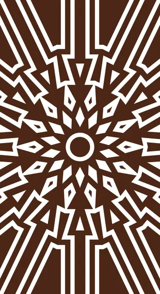 Duvar dekorasyonu veya diğer arkaplan için beyaz arka plan dikey ile kahverengi renkli soyut desenlerin vektör grafiği