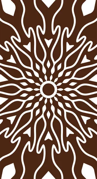 Duvar dekorasyonu veya diğer arkaplan için beyaz arka plan dikey ile kahverengi renkli soyut desenlerin vektör grafiği