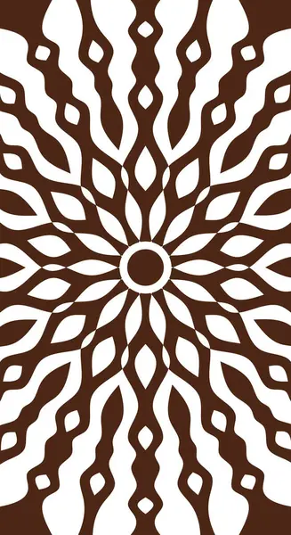Duvar dekorasyonu veya diğer arkaplan için beyaz arka plan dikey ile kahverengi renkli soyut desenlerin vektör grafiği