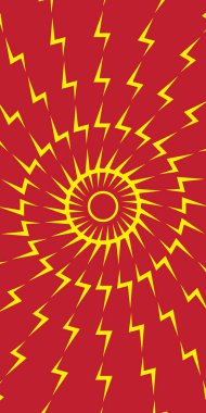soyut güneş grafik vektörü sarı renk kırmızı arka plan dikey yaz arkaplanı için