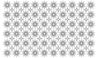 soyut desenli çiçek arkaplan vektörü çizgi sanatı tarzında ve beyaz arkaplanda kusursuz tekrar. arkaplan ya da doğa teması tasarım ögeleri için kullanılabilir