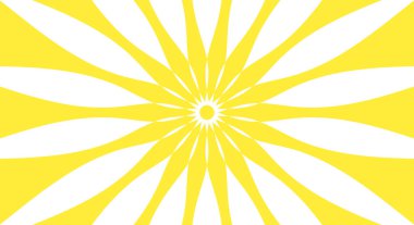 Yaz arkaplanı ya da doğa teması için beyaz zemin üzerinde soyut desenli sarı güneş ışığı vektörü