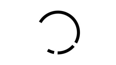 siyah eğimli çizgi beyaz ekran ile animasyon yükleme