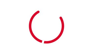 kırmızı kıvrımlı çizgi beyaz ekranla canlandırma yüklüyor