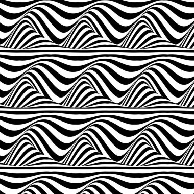 Çizgili optik saykodelik spiral. Arka plan, soyut çizgi, siyah beyaz. Hipnoz deseni, Vektör, illüstrasyon, çizgi, illüzyon, optik, soyut, sanat, illüstrasyon, eğri, psikedelik, dalga, geometrik, modern, beyaz, siyah