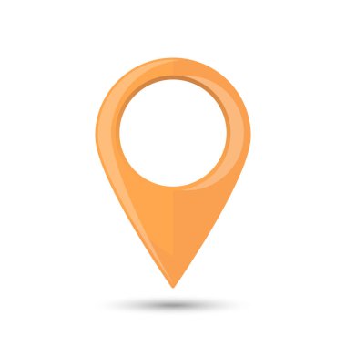 Harita konum işareti, sarı renk, GPS navigasyon, işaretleyici, işaretleyici, navigasyon, konum, arama, GPS, konum, coğrafi, illüstrasyon, vektör