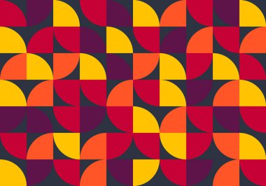 Bauhaus, geometrik desen, minimalist tarz, basit şekil ve figür posteri, soyut vektör tasarımı, web afişi için baskı, iş sunumu, kurumsal paket, kumaş baskısı, duvar kağıdı, tekstil