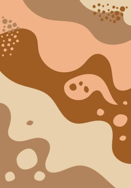 Soyut illüstrasyon, modern soyut sanat tasarımı, reklam, markalaşma, afiş, kapak, poster illüstrasyon vektörü şablonu