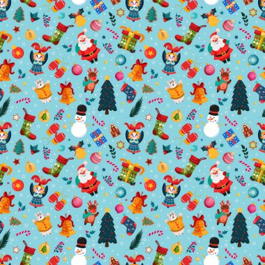 Noel tatilleri, yılbaşı, Noel ağacı, Noel Baba, Melek, Noel baloları, hediye kutuları, Noel zili, eldivenler, kardan adam, geyik, kar taneleri, böğürtlenli dallar, kutsal meyveler, kağıt kumaş baskı kağıtları vs.