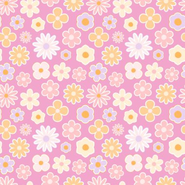 Çiçekler, bahar buketi, çiçek çayırı, bahar, yaz, pastel renkli çiçekler, pürüzsüz desen, narin arkaplan, baskı, ambalaj kağıdı, kumaş, tekstil, afiş web tasarımı poster kağıdı