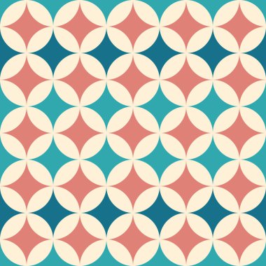 Soyut, geometrik, pürüzsüz desen, hassas pastel renkler, mozaik, retro stil, dekor, minimalizm, retro, duvar dekorasyonu, mozaik, sadelik, baskı web paneli kumaş örtü poster illüstrasyon vektörü