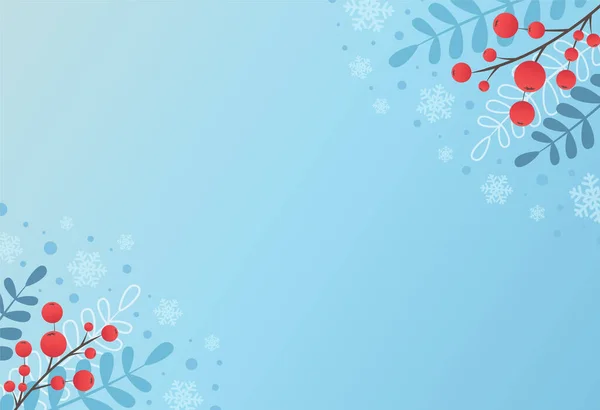 Düz kış arkaplanı. Vektör tasarımı.