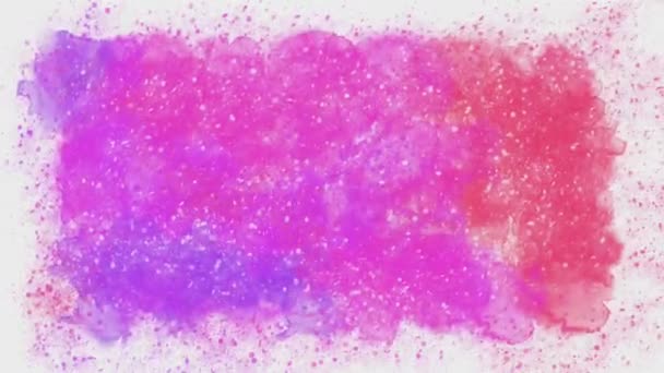 Abstrato Colorido Aquarela Escova Fundo — Vídeo de Stock