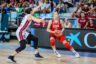 İspanya, Tenerife, 25 Eylül 2018: Amerikalı bayan basketbolcu Diana Taurasi FIBA Bayanlar Basketbol Dünya Kupası sırasında