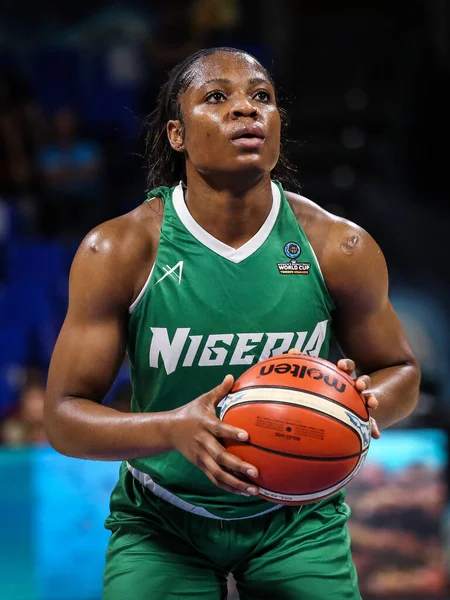 España Tenerife Septiembre 2018 Jugadora Baloncesto Nigeriana Sarah Imovbioh Durante — Foto de Stock