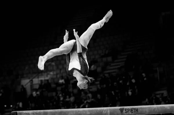Szczecin Polonya Nisan 2019 Macar Nora Feher 2019 Artistik Jimnastik — Stok fotoğraf