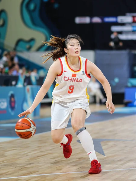 España Tenerife Septiembre 2018 Jugadora Baloncesto China Meng Acción Durante — Foto de Stock