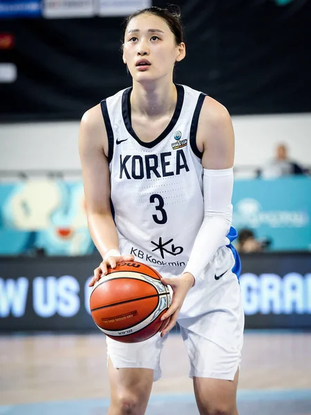 España Tenerife Septiembre 2018 Jugadora Baloncesto Coreana Leeseul Kang Durante — Foto de Stock