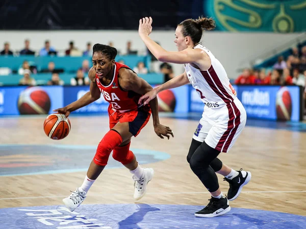 España Tenerife Septiembre 2018 Nneka Ogwumike Jugador Baloncesto Estadounidense Acción — Foto de Stock