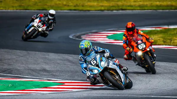 stock image Oschersleben, Germany, June 09, 2019:BMW S1000RR by Team ERC-BMW Motorrad Endurance compete to FIM Endurance World Championship 2019