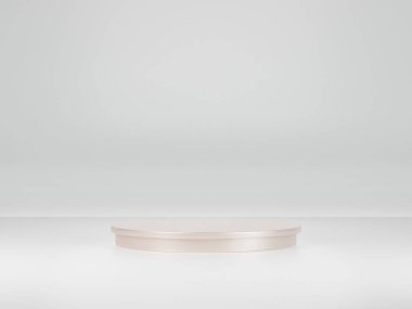 Model ürün sergisi için podyum. 3B görüntüleme