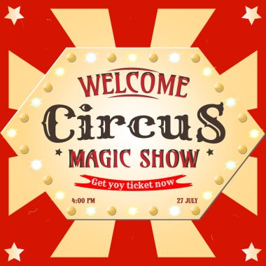 Circus background with place for text