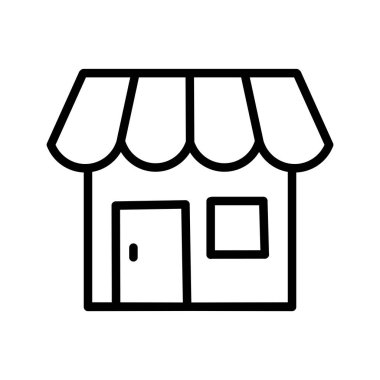 Bir mağazanın minimalist silueti - 1
