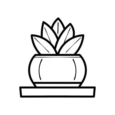 Sulu bir gölgenin minimalist silüeti - 1