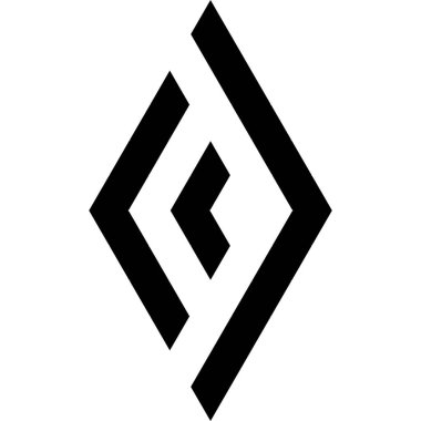 Eşkenar dörtgen şeklinde minimalist sembol - 1