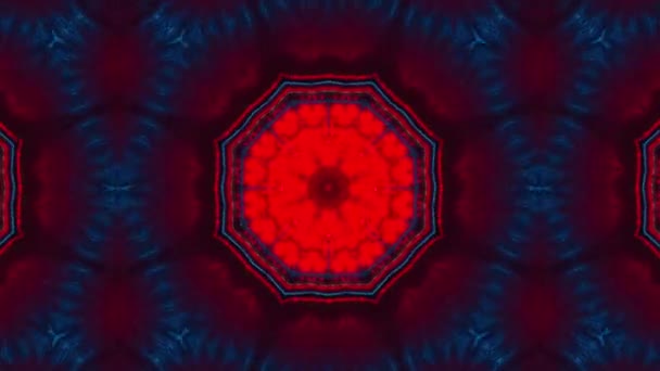 Abstraktní Vícebarevný Kaleidoskop Mozaiky Pozadí Textury Kaleidoskop Sekvence Bezešvé Vzor — Stock video