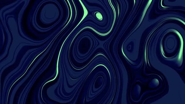 Futuristic Abstract Luxury Navy Blue Lime Watercolor Marble Background Concept — Stock Video