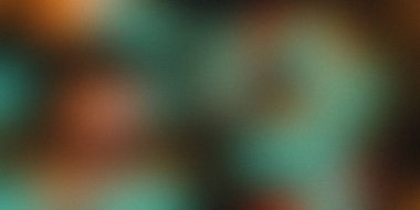 Sosyal medya, şablon, vintage, retro, ürün posteri, kopyalama alanı ile pankartı olan Teal mavisi turuncu renkte