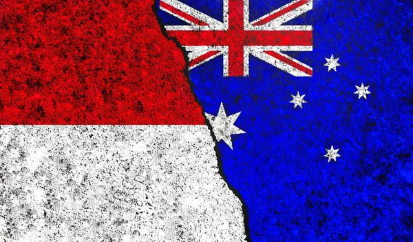 Australia and Indonesia flag together. Indonesia vs Australia. Indonesia and Australia relations