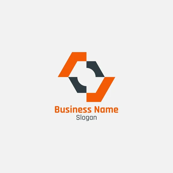 Logo Abstrait Unique Adapté Aux Entreprises — Image vectorielle