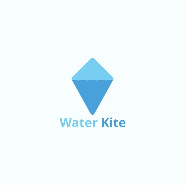 Logo Które Łączy Latawiec Wodę — Wektor stockowy