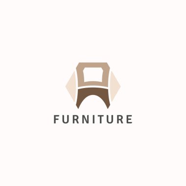 Birleşik sandalye ve altıgen logosu.