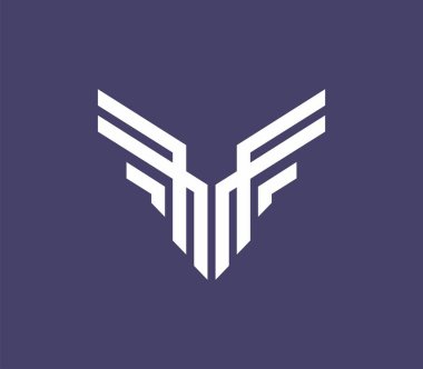 Geyik sembolü düzenlenebilir MF logogramı