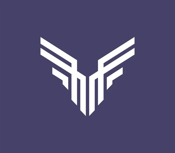 Logograma Inicial Com Símbolo Veado Editável — Vetor de Stock